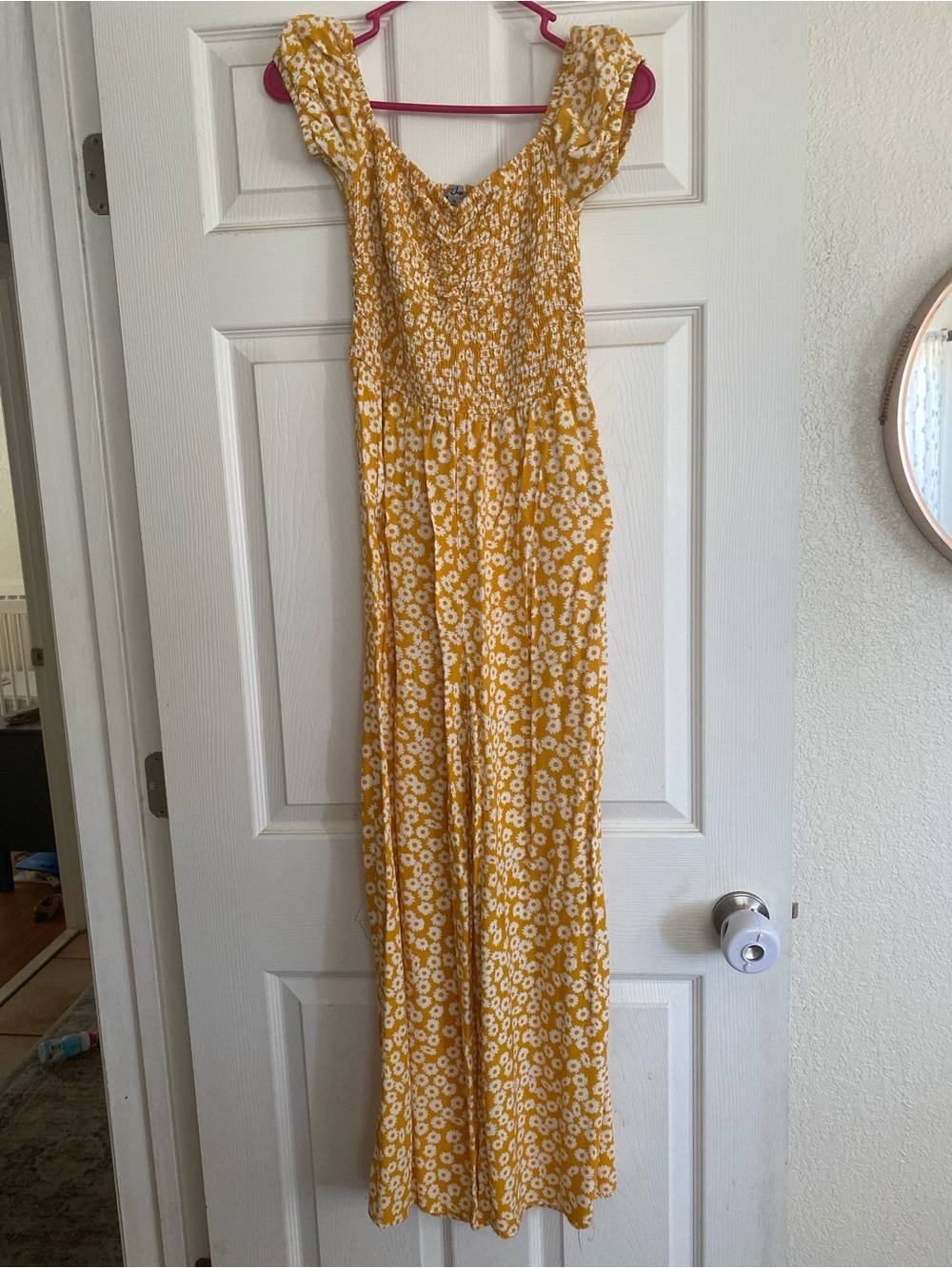 Yellow Floral boho jumper